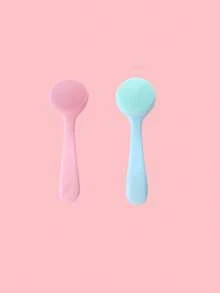 1 cái/2 cái Bàn chải làm sạch bằng tay bằng silicon, Bàn chải rửa mặt, Dụng cụ tẩy tế bào chết cho mặt, Bàn chải rửa mặt bằng silicon, Bàn chải làm sạch mặt, Bàn chải tẩy tế bào chết cho mặt, Bàn chải rửa mặt bằng silicon cho nam và nữ, Bàn chải rửa mặt bằng silicon cho nữ và nữ - Nhiều màu - Xem 5