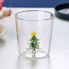 1-2pcs 300ml 3D Animal & Plant Decor Glass Cup, Christmas Decorative Coffee Mug. Suitable For Coffee, Tea, Wine, Hot Or Cold Drinks. Unique Christmas, Birthday Or Valentine's Day Gift. - Multicolor - View 16