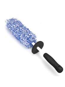 Auto Wasch Super Bürste Plüsch Premium Rad Bürste Rutschfester Griff Einfach zu reinigende Felgen, Speichen, Radkästen Auto Zubehör