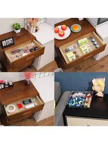 25pcs Clear Plastic Drawer Organizer Set, 4 Sizes Of Clear Drawer Organizers And Storage Bins For Cosmetic/Jewelry Dressers, Kitchen Gadgets Or Office Desks. Bathroom Drawer Organizer Tray With Anti-Slip Mat, Kitchen Storage Dividing Box, Box,Cabinet,Rack For Outdoor Storage