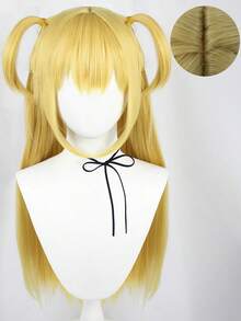 Heat Resistant Chemical Fiber Wigs Daily Wear Women Wigs Sweet Cute Wigs Prom Party Wigs Natural Hair - 金色 - 查看 5