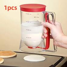 Pancake Batter Dispenser - 4-Cup Batter Dispenser With Squeeze Handle For Pancakes, Waffles, Muffins, And Crepes - Baking Tools By Chef Buddy (Purple,Red) - Phiên bản nâng cấp 1 màu đỏ - Xem 11