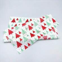 20/30pcs Christmas Gift Wrapping Paper, Party Decoration Art Paper, Suitable For Gift Packaging, Bouquet Packaging, Art Crafts, DIY, Packaging Bags, Friends' Gifts, Festive Holiday Packaging, Christmas Tree & Reindeer Design, 5 Colors To Choose From