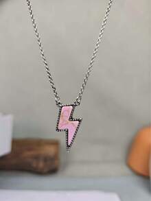 Collar colgante con rayo de imitación de perla y turquesa para mujeres, perfecto para fiestas, viajes y vacaciones - estilo 1 - Ver 22