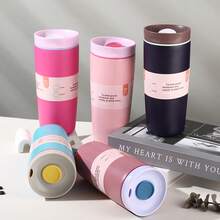 1 caneca de viagem com isolamento a vácuo de aço inoxidável de 12 oz/20 oz, xícara de café portátil adequada para carro, escritório, casa, acampamento, recipiente moderno para bebidas, recipiente doméstico durável, material, companheiro de viagem ao ar livre/presente de Natal