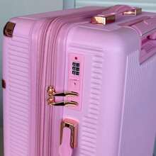 Kit 3 (2 Suitcases + 1 Toiletry Bag) Carry-On Travel Suitcase With Expandable Zipper, Anti-Bottom Zipper, Removable 360° Wheels, Hand Luggage - Màu Hồng baby - Xem 8