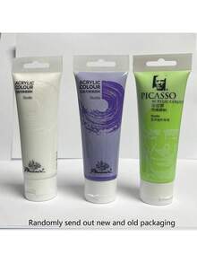 2.54oz Acrylic Tube Paint, Suitable For Hand Painting On Clothes, Shoes, Walls, Creative Graffiti. DIY Wall Painting, Stone Painting, Pebble Painting, Waterproof Acrylic Paint For Wall Murals And Sneakers