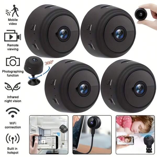 2.4G Wireless WiFi IP Camera, A9 Smart Home Security Camera, Remote Monitoring Via Mobile App, Wireless Camera