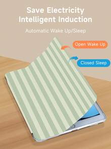 Minimalist Line Pattern Tablet Protective Case, Compatible With IPad 9.7/10.2/10.5/10.9/12.9/Pro 11 (10th Gen), Galaxy Tab S6 Lite 10.4 Inch, Kindle Paperwhite (12th Gen, 2024 Release), Kindle (11th Gen, 2022 Release), Kobo Clara Colour, Soft Shock-Proof, Smart Stand/Auto Wake/Sleep Function