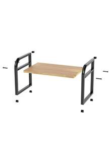 一套多层厨房台面收纳架，可伸缩锅架，桌面调料架 - 彩色 - 查看 6