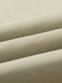 1 件卡其色纯色春秋男士夹克，翻领，袖口抽绳，拉链开合，简约插肩袖男士夹克 - 卡其色 - 查看 8