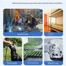 户外浴室便捷工地宿舍露营简易淋浴神器无线淋浴器充电花洒带水泵返校