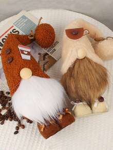 2 Stück/1 Stück 26cm Kaffeeständer ohne Verzierungen mit Tassenschleife Design, geeignet für Heim Dekoration Schreibtisch Fenster Mitte Dekoration, Party Festival Szene Dekoration, Geburtstags Souvenirs, Heim Dekoration echte Feiertags Dekorationen Weihnachtsdekorationen Zimmer Deko Weihnachten Winter