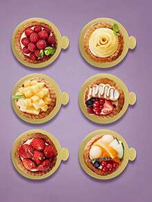 50pcs Smooth Gold Cake Mousse Cake Bottom Pad Discs, Suitable For Events And Parties - Gold - View 3