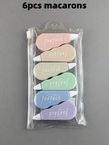 6pcs/1pc Macaron Transparent Correction Tape, Mini Student Instant-Use Correction Tape, Student Doodle Pink Purple Green Blue White Correction Tape, Instant Correction, Cute Candy-Colored Mini Student Correction Tape, Easy To Carry, Suitable For Graduation And Enrollment Gifts, Student And Office Back To School Use