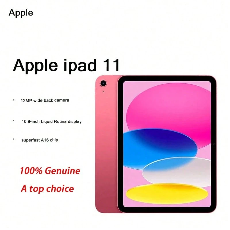 Máy tính bảng Apple iPad 2025 11 inch chính hãng hoàn toàn mới với màn hình Liquid Retina, chip A16, video 4K, phiên bản WiFi iPad 11 - Hồng - Xem 1