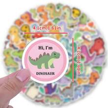 100 Peças Adesivos Fofos de Dinossauro Estético, Adesivos de Vinil de Alta Qualidade, Decalques para Scrapbook, Diário, Laptop, Para-choque, Skate, Garrafas de Água, Computador, Telefone. Esses adesivos podem trazer muita diversão para a sua vida, o presente perfeito para adultos.