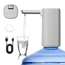 Foldable Electric Water Pump, USB Rechargeable, Automatic Water Dispenser Pump, Foldable Bottled Water Pump, Household Automatic Water Refill Pump, Multi-Barrel Universal Pressure Water Electric Pump Water Extractor - Convenient And Hygienic Water Extraction Method, USB Rechargeable Multi-Functional Portable Water Dispenser - Automatic Electric Pump, Suitable For Home, Office And Outdoor Use - Convenient And Hygienic Water Extraction Method