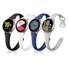 4 Packs Compatible With Samsung Watch 7 Bands/Samsung Watch 5 6 Bands 40mm 44mm/Watch 5 Pro,20mm Soft Slim Soft Replacement Band For Watch 4 6 Classic 42mm 46mm 43mm 47mm White/Sandpink/Pinegreen/Winered