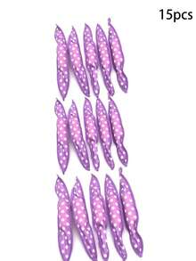 20/15/10/5个装海绵卷发器,柔软卷发棒,波点图案,无需加热,弹性柔软,可打造自然卷发、波浪和蓬松效果,日夜皆可使用。卷发棒、卷发梳、卷发器、卷发产品、卷发器、卷发卷发器、卷发工具、卷发器、卷发、无需加热卷发、无需加热卷发、卷发器 - 彩色 - 查看 19