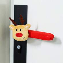 1pc Christmas Door Handle Decorations, Santa Claus Door Handle Gloves, Christmas Tree Decorations, Christmas Decoration Cartoon Protective Covers, Santa Claus Door Handle Gloves, Christmas Tree Decoration Room Protective Covers, Christmas Decoration Pendants, Holiday Party Small Gifts, Room Coverings