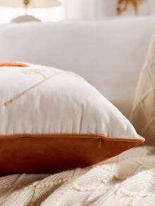 1/2 Vỏ gối thêu hình lá mùa thu 18x18, Vỏ gối trang trí hình lá mùa thu, Đồ trang trí nhà nông thôn mùa thu, Vỏ gối trang trí ghế sofa - Nhiều màu - Xem 4