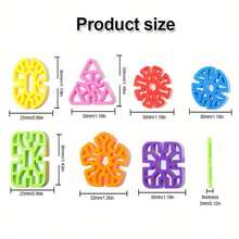 Children Building Toys, 98pcs Snowflakes Educational Building Blocks Kit For Kids, Round Hole Puzzle, Fun Assembly Puzzle, Best Gift For Boys Girls Creative Games & Fun Activit-Random Color