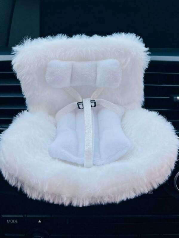 1 pièce Siège de voiture (poupée non incluse) convenant pour 15/17 cm, installation sur prise de voiture, livré avec pinces, facile à installer, convient pour la position debout et assise, compatible avec la plupart des modèles de voiture, convient pour Labubu 1ère/2ème génération, décoration de siège de voiture