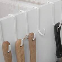 2 Stücke bohrlochfreie, schadensfreie Aufhängehaken, Schrankreglerhaken, Kleiderschranktürhaken, ohne Bohren erforderlich