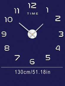3D DIY Wall Clock Acrylic Mirror Stickers Wall Clocks For Home Decoration Living Room Quartz Needle Hanging Watch Europe Horloge Colors: Black And Silver 16/19/35 Inches Optional Room Decor