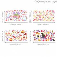 Romantasy Book Lover Fantasy Bookish Booktok UV Dtf Wraps For 16 Oz Glass Can Cup, Magical Fairy Tale Witch Dragon Uv Dtf Cup Wraps For Glass Cup Bottle Tumbler Mug, Dark Academia Reader Waterproof Uvdtf Cup Wraps For Laptop Diy Craft Decorations, Uv Dtf Decals Water Bottle Stickers