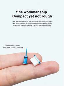 二合一金属防尘塞，兼容华为 P40 Pro 和 10 个 Type-C 充电端口 - TY2IN1 - 查看 6