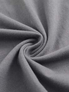 Men's Oversized T-Shirt White FAITH OVER FEAR Psalms 118 Graphic Print For Casual Wear - 淺灰色 - 查看 6