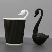 Elegant Swan Tea Infuser, Tea Strainer, Tea Accessories, Tea Filter For Loose Leaf Tea, Tea Spoon - Multicolor - View 2