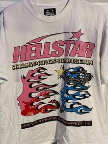 H E L L S T A R Paradise Shirt White Color Reprint Unisex Tshirt Men Women S-5XL - trắng - Xem 1