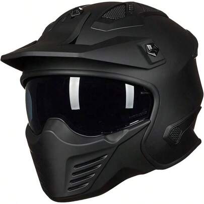 Casco abierto para motocicleta 34 medio para ciclomotor ATV Cruiser Scooter