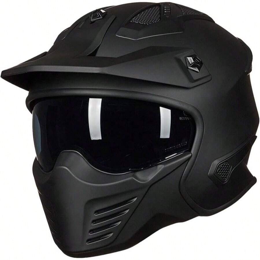 Casco abierto para motocicleta 34 medio para ciclomotor ATV Cruiser Scooter