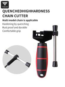 TOSUOD Herramienta portátil de acero inoxidable para romper cadenas de bicicleta - Fácil remoción de cadenas de bicicleta de montaña, mango ergonómico negro para reparación rápida, compacta y diseñada para largos recorridos, para uso de todos los ciclistas, herramientas de bicicleta, construcción