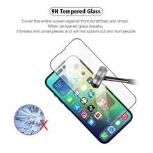3 piezas de protector de pantalla de vidrio templado de alta luminosidad, dureza 9H, bordes 2.5D, resistente a arañazos, sin burbujas, compatible con iPhone X, XS, XR, XS Max, 11, 11 Pro, 11 Pro Max, 12, 12 Pro, 12 Pro Max, 13, 13 Pro, 13 Pro Max, 14, 14 Pro, 14 Plus, 14 Pro Max, 15, 15 Pro, 15 Plus, 15 Pro Max, 16, 16 Pro, 16 Plus, 16 Pro Max