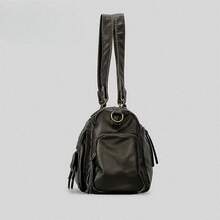 Casual Coffee Leather Handbag For Women, Large Tote Bag Work Bags For Women, Crossbody With Multiple Pockets, Soft Washed PU, Handbag For Fall Winter, Free Shipping  Gifts For Women, School Commuter Daily Bag, Thanksgiving, Christmas Holiday Gift For Girls - Cà phê nâu - Xem 5