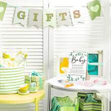 21pcs Party Supplies Shower Games Include Sock Hunt Sign And 20 Pair Small Cotton Socks Wooden Table Sign With Holder For And Gender Reveal Party Favors Easter Gifts - sock-Classical - 查看 3
