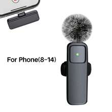 无线领夹式麦克风适用于手机 iPad TypeC 领夹式麦克风即插即用 2.4G 超低延迟内置降噪芯片 8 小时工作时间用于视频录制采访播客 Vlog - 黑色 - 查看 12