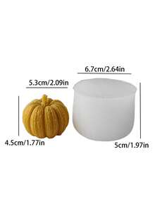 3D Pumpkin Silicone Molds (Large/Medium/Small) - For Epoxy Resin/DIY Aromatherapy Candles/Cement Gypsum Art, Durable Material For Home Decor/Tabletop Displays/Holiday Ornaments