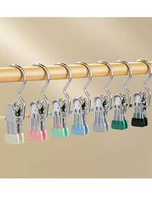 10/5 Stücke Kinderbügel, Edelstahl Clips Hosen Röcke Bügel, Multifunktions Wäscheklammern für Kinder