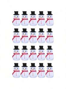 5 قطع/10 قطع/20 قطع تماثيل صغيرة لرجل الثلج مع قبعات - ديكورات عيد الميلاد من الراتنج، مناسبة للأعمال اليدوية DIY، ديكور الحديقة والمنزل - إكسسوارات احتفالية متعددة الوظائف للحفلات والاحتفالات