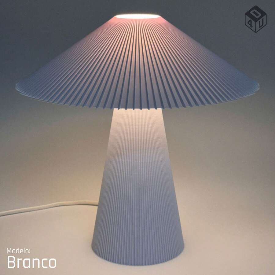 Umbrella Table Lamp Bedside Lamp 110V/220V Bedroom Living Room Office - trắng - Xem 1