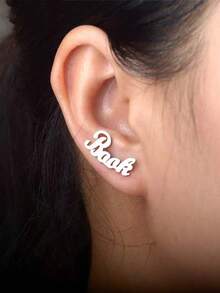 Hoa tai tên tùy chỉnh, Hoa tai cá nhân hóa và tinh tế - Nhiều màu - Xem 5