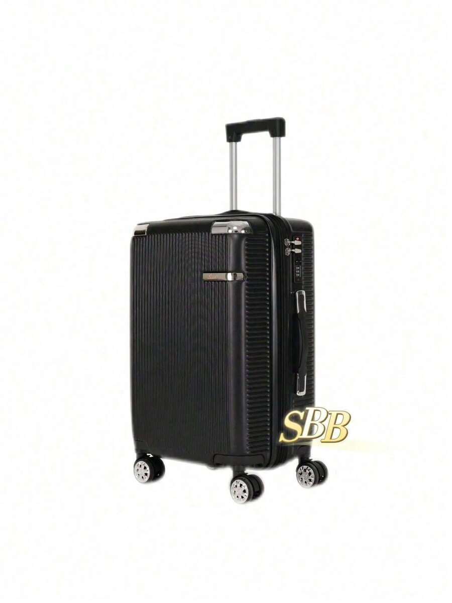 High Quality Carry-On Suitcase, 4 Double Wheels, 360 Degree Rotation, 9kg - Black - View 1