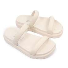 Women's Vizzano Half-Calf Flip-Flops - White - View 2