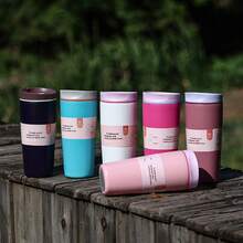 1 caneca de viagem com isolamento a vácuo de aço inoxidável de 12 oz/20 oz, xícara de café portátil adequada para carro, escritório, casa, acampamento, recipiente moderno para bebidas, recipiente doméstico durável, material, companheiro de viagem ao ar livre/presente de Natal